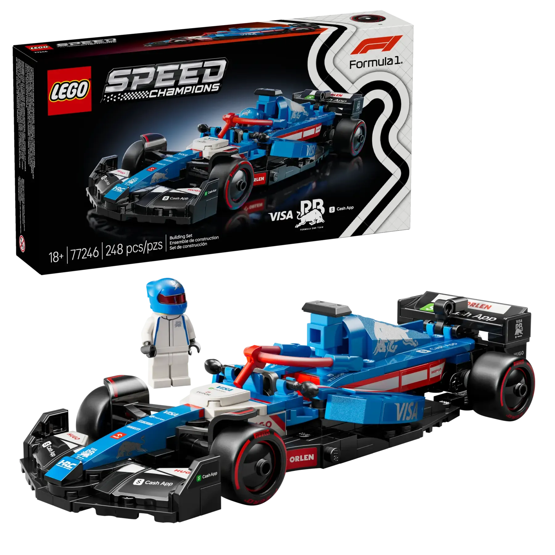 Lego Visa Cash App RB VCARB 01 F1® Race Car (77246)