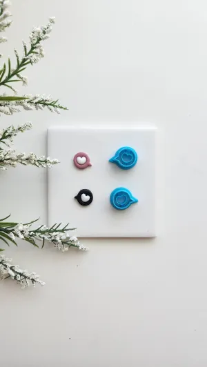 Let's Chat Set | Valentine Clay Cutter