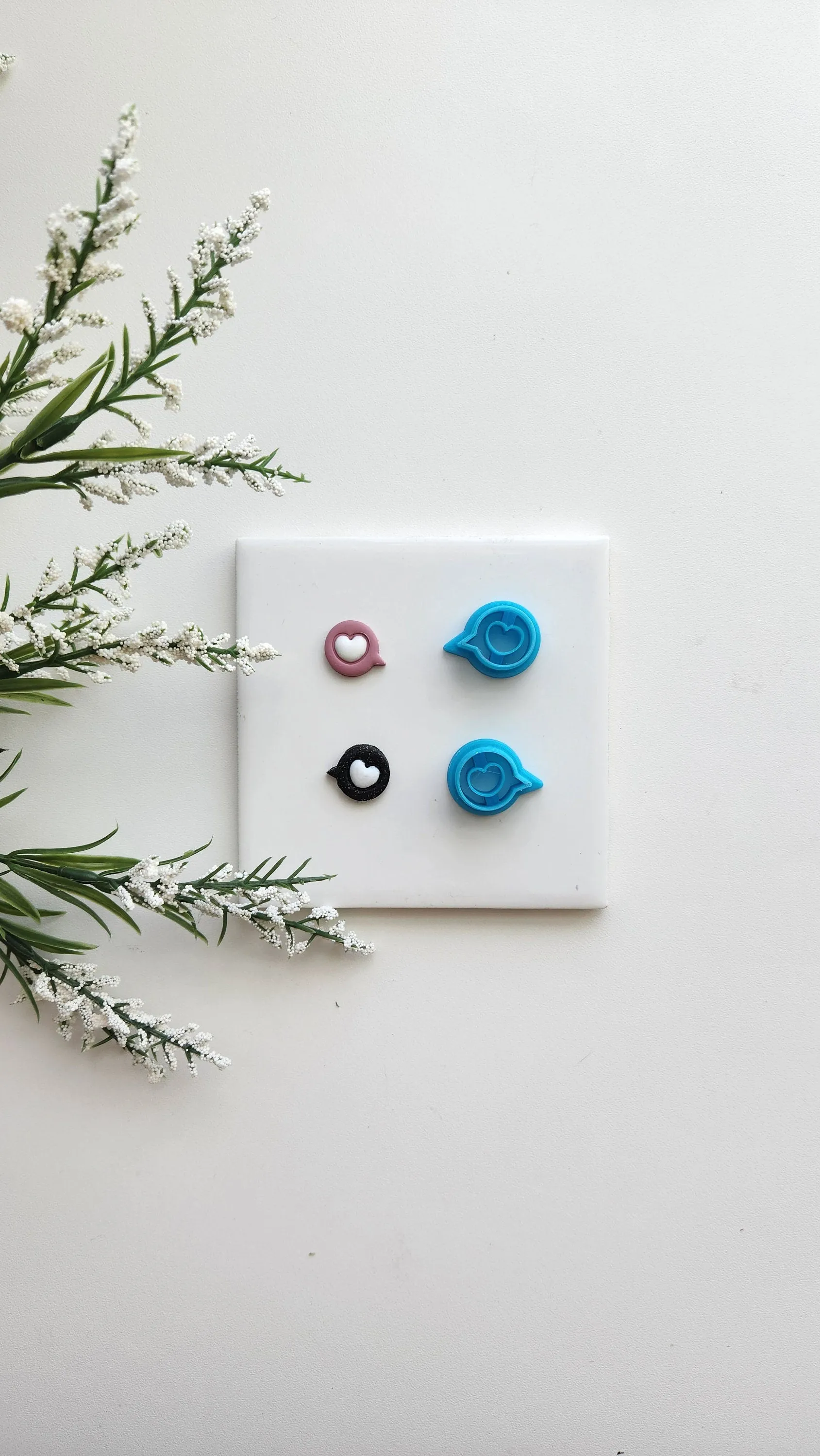 Let's Chat Set | Valentine Clay Cutter
