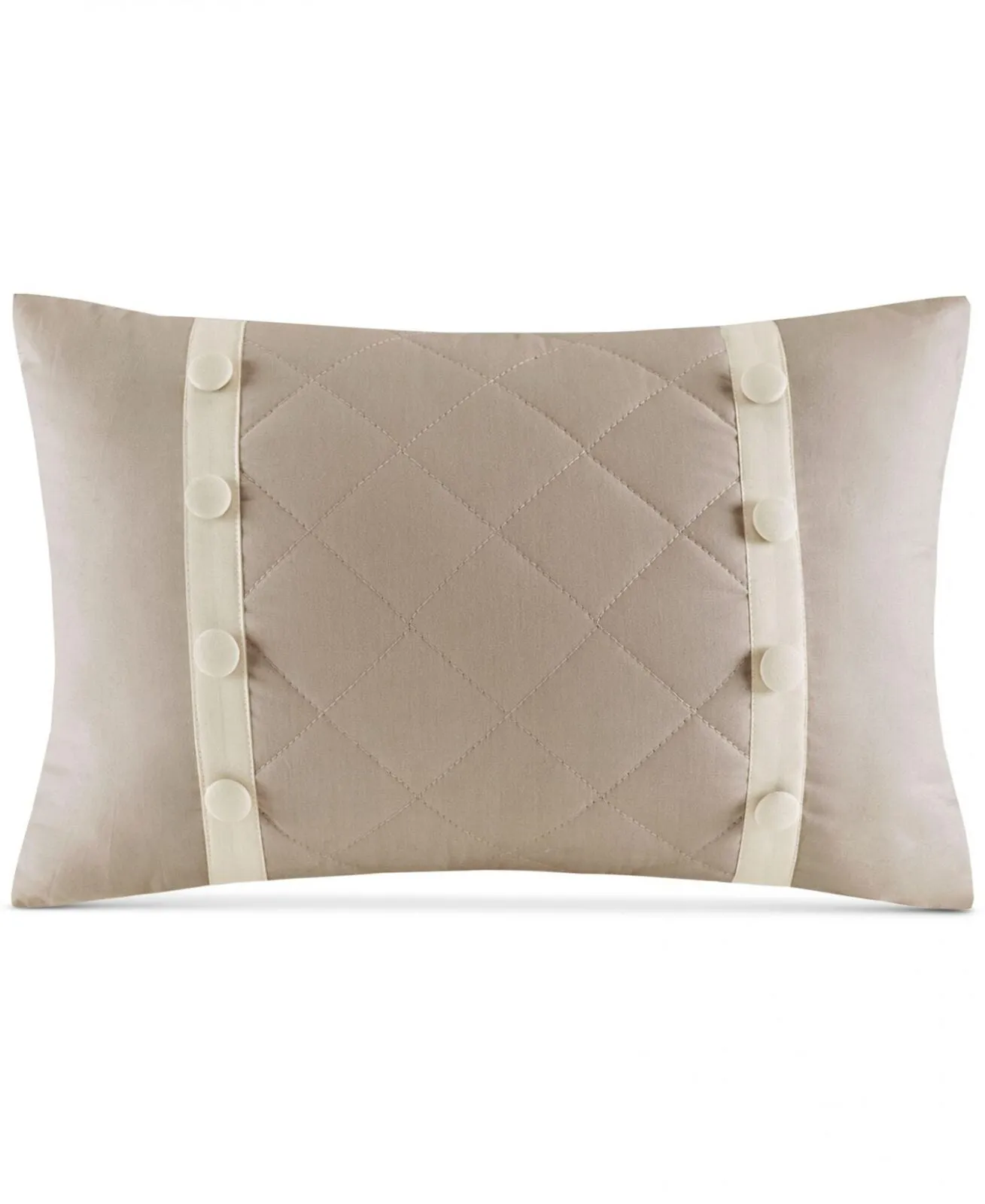 Madison Park Breanna Quilted 4-Pc. Bedspread Set Diamond Khaki Brown Queen