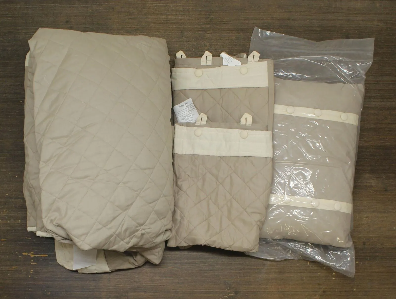Madison Park Breanna Quilted 4-Pc. Bedspread Set Diamond Khaki Brown Queen