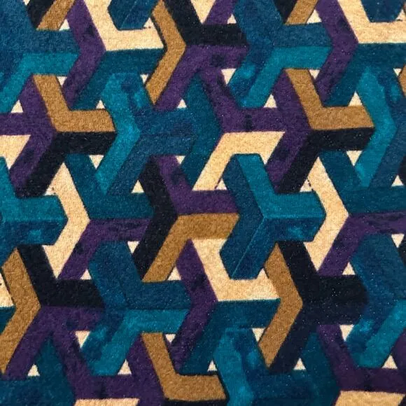 Maeve Anthropologie teal, purple &amp; tan pencil skirt size M