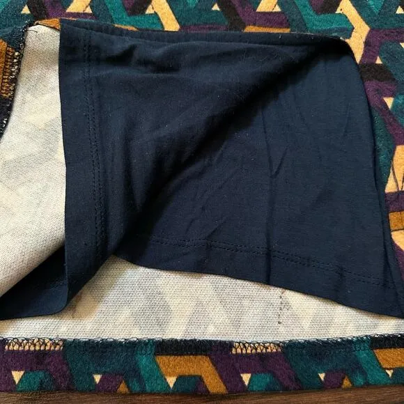 Maeve Anthropologie teal, purple &amp; tan pencil skirt size M