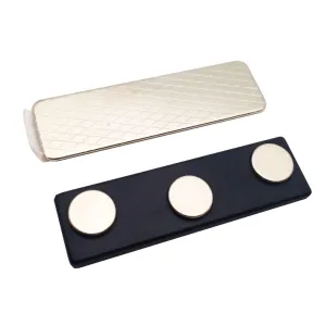 Magnetic Name Tag Fastener with 3 Neodymium Magnets