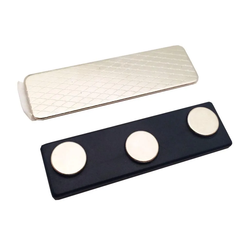 Magnetic Name Tag Fastener with 3 Neodymium Magnets