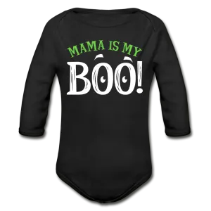 Mama is my Boo Organic Long Sleeve Baby Bodysuit