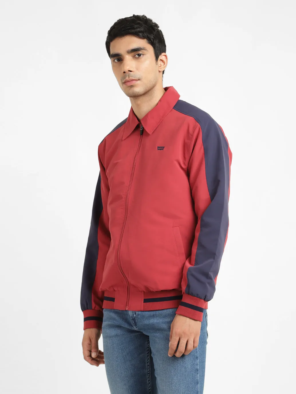 Mens Crew Neck Printed Tailored Jacket