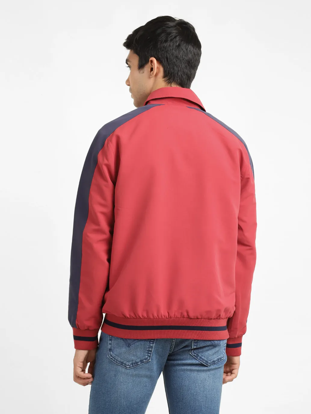 Mens Crew Neck Printed Tailored Jacket