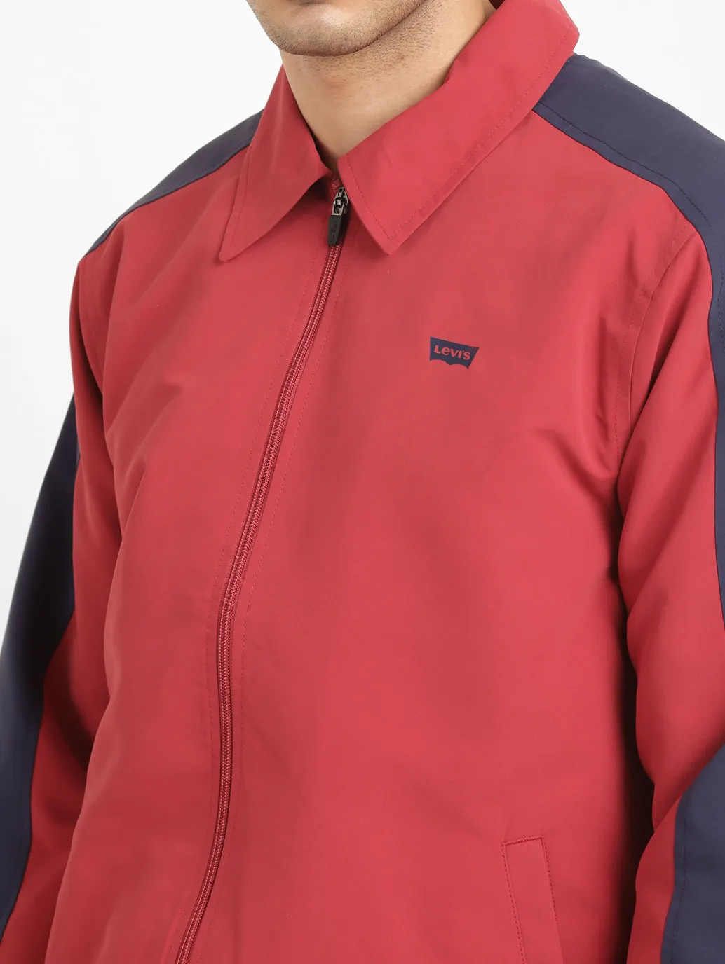 Mens Crew Neck Printed Tailored Jacket