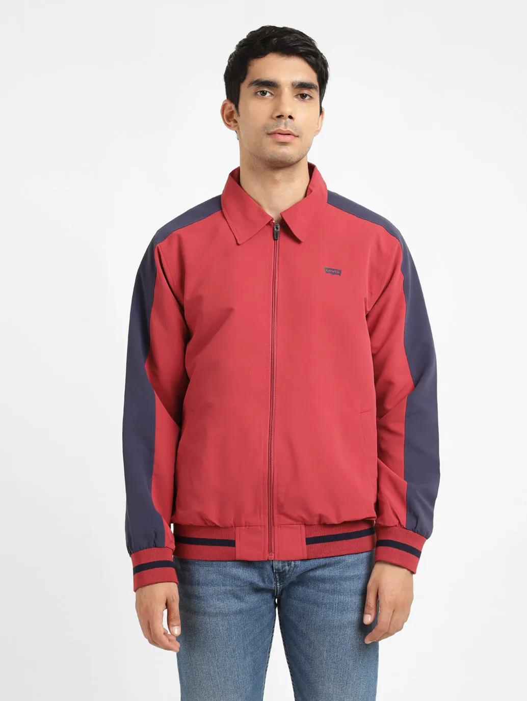 Mens Crew Neck Printed Tailored Jacket