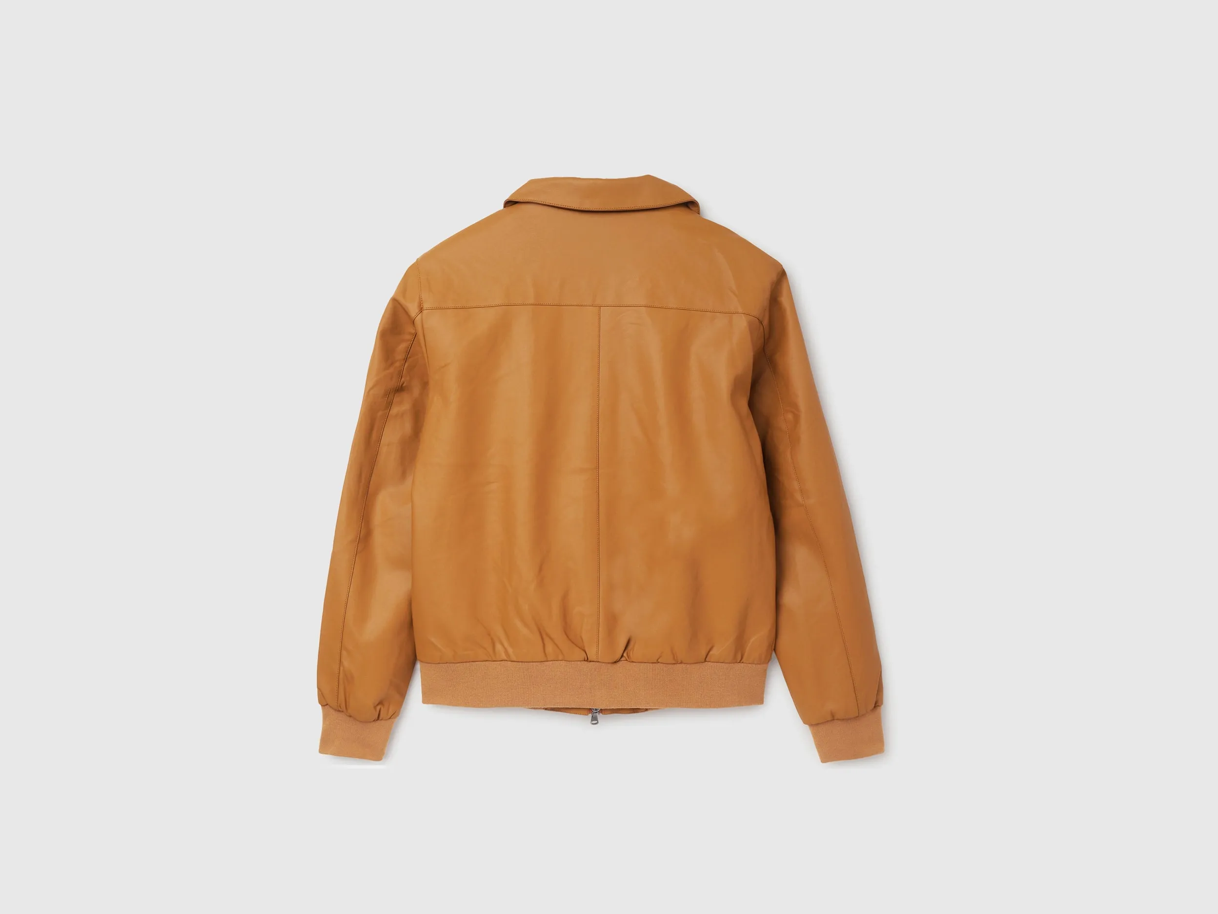 Men's Regular Fit Solid Metalic Zip Detail Jacket