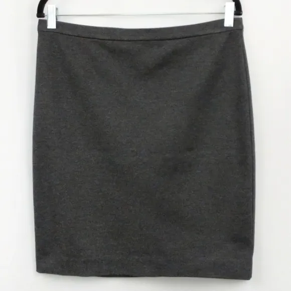 Michael Michael Kors Stretchy Pencil Skirt Dark Gray Exposed Back Zipper size 6