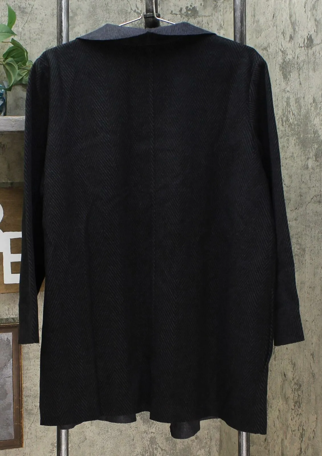 MOTTO Women's Plus Size Herringbone Cardigan