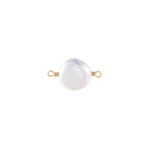 Mykonos Pearl Charm - Gold
