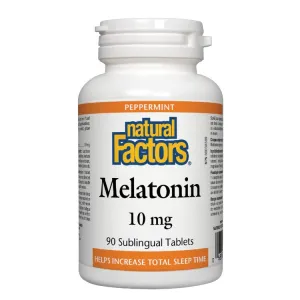 Natural Factors Melatonin 10mg Peppermint 90 Tabs