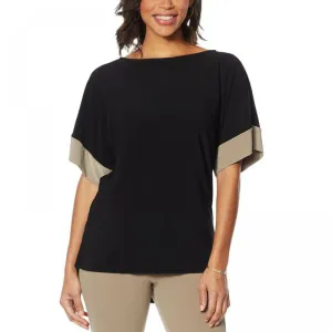 Nina Leonard Women's Miracle Matte Jersey Dolman Sleeve Top