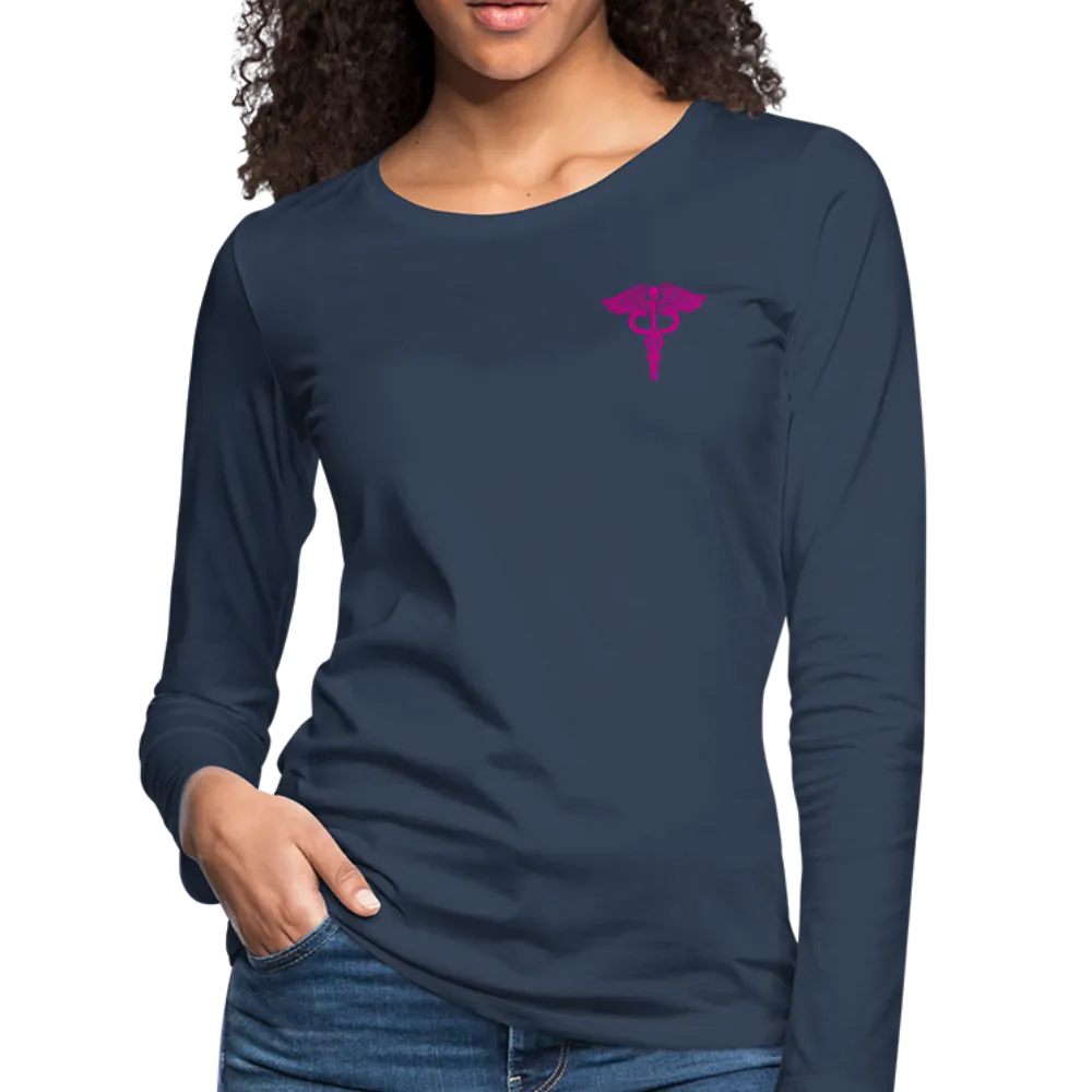 Nurse Flag Women's Premium Long Sleeve T-Shirt (CK1690) Updated 