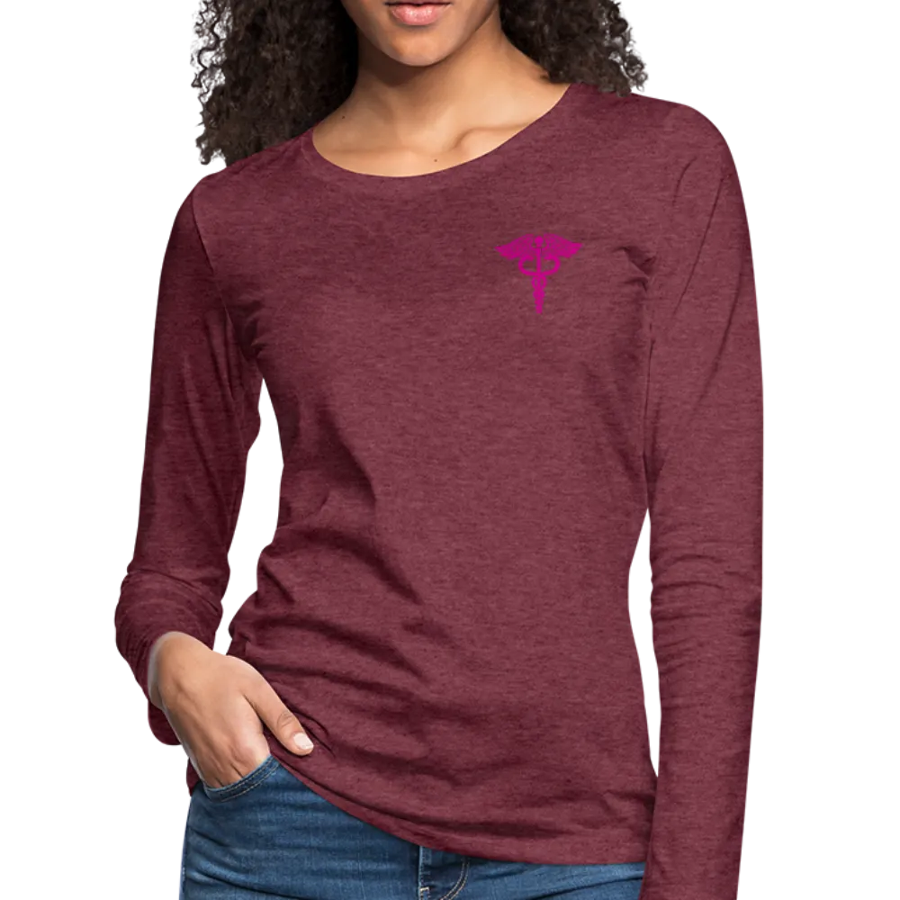 Nurse Flag Women's Premium Long Sleeve T-Shirt (CK1690) Updated 