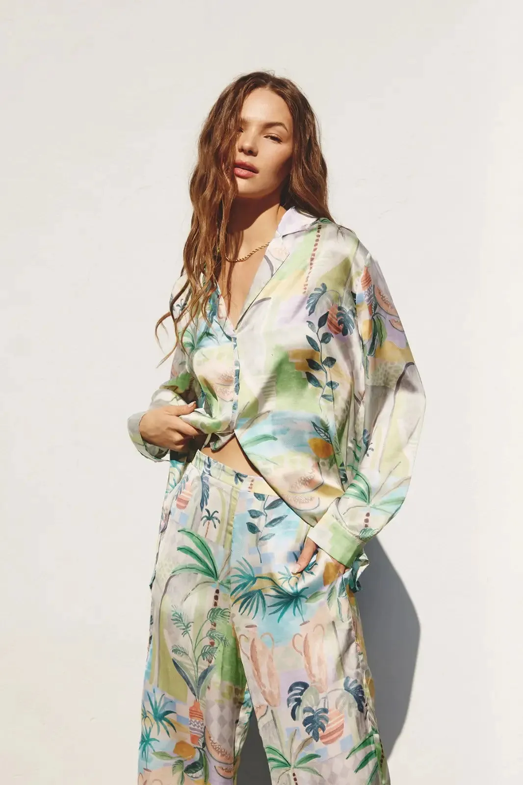 OUT OF OFFICE SHIRT AND PANTS SET