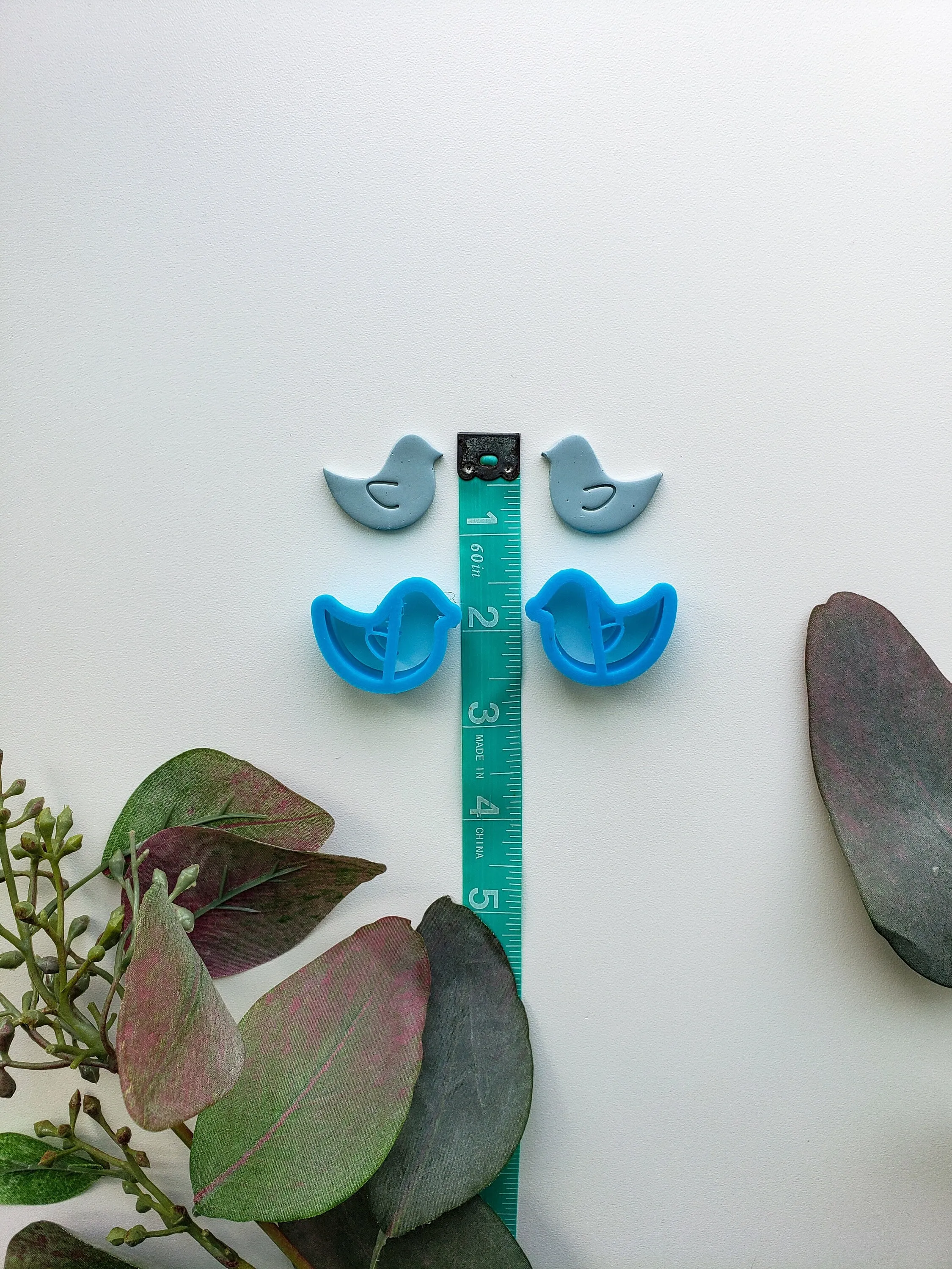 Pair of Birds Set | Fairy Garden Clay Cutter