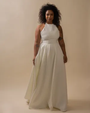 Paroles | Brocade Halter Wedding Gown