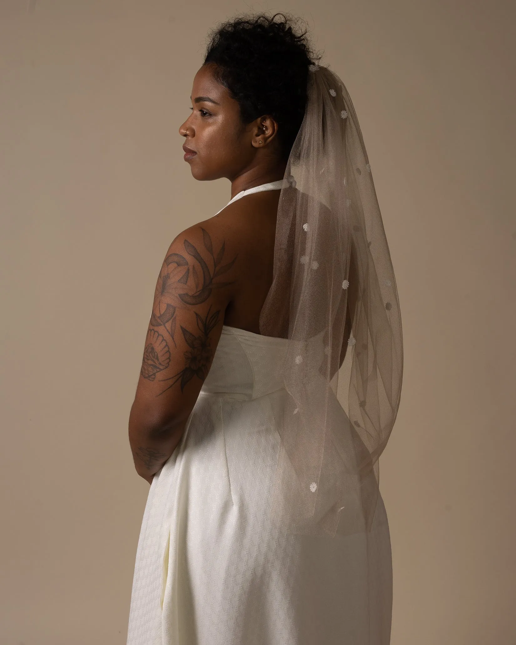 Paroles | Brocade Halter Wedding Gown