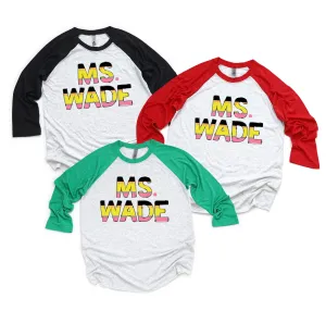 Pencil Name Raglan
