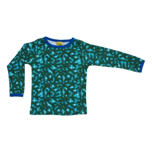 Pine Needle Blue Long Sleeve Shirt