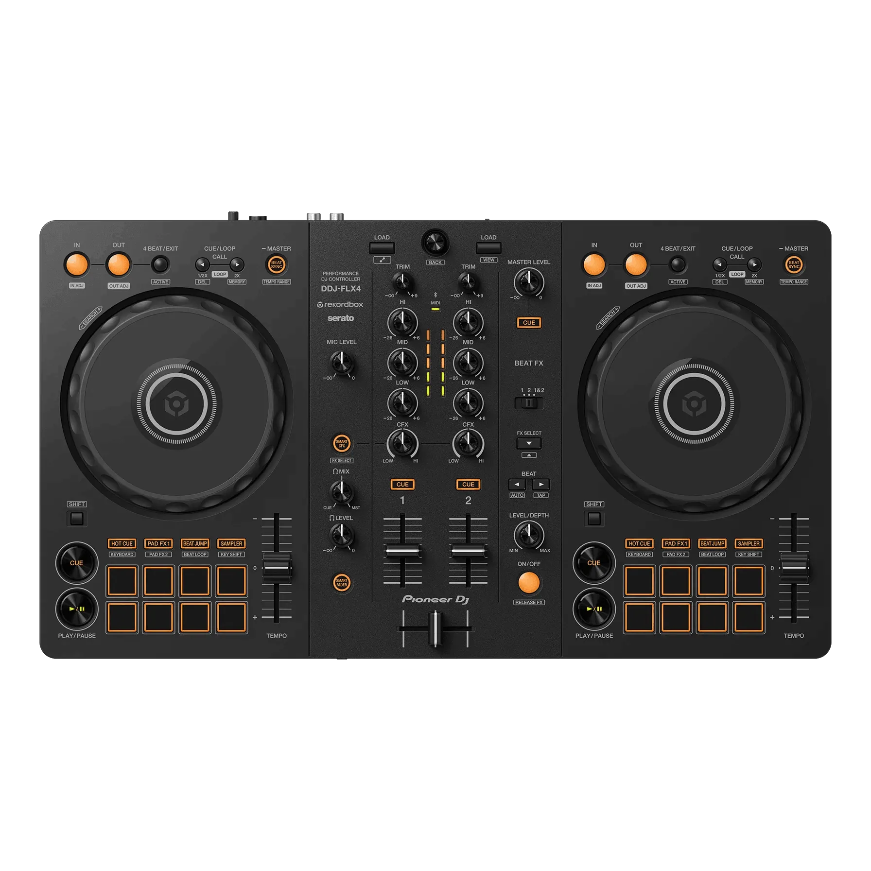 Pioneer DDJ-FLX4 2-Channel DJ Controller For Multiple DJ Applications (Black)
