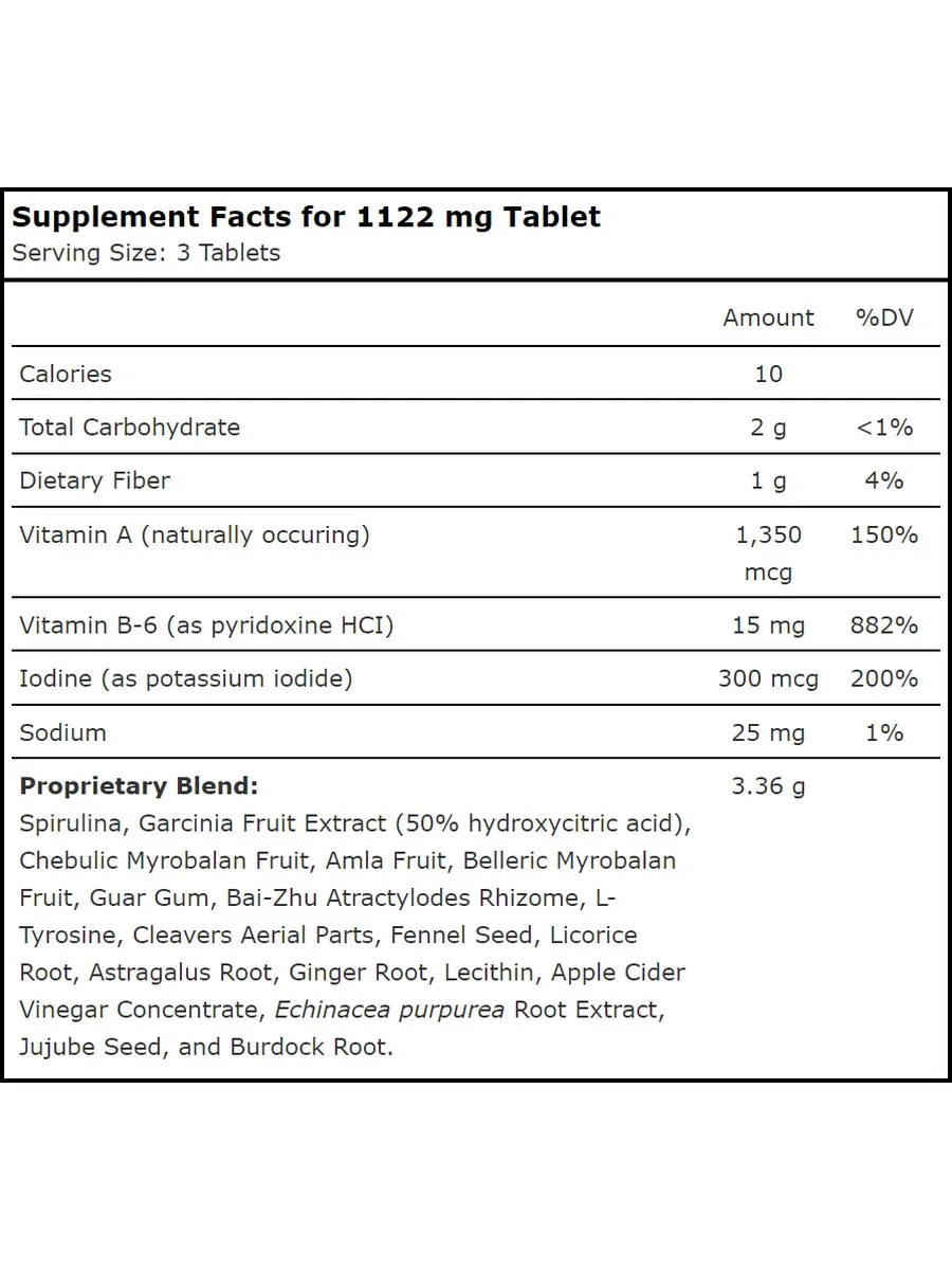 Planetary Herbals, Triphala-Garcinia Program™ 1122 mg, 60 Tablets