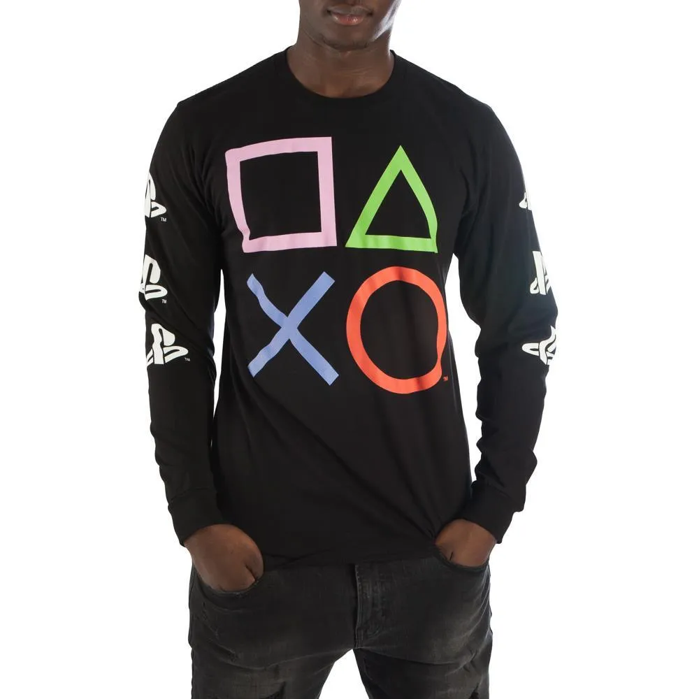 Playstation Buttons Long Sleeve Shirt