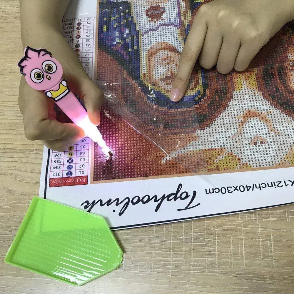 Premium Diamond Painting Drill Pen With Light