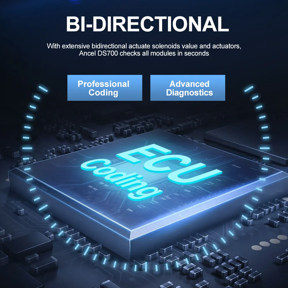 Professional Diagnostic Scanner Ancel DS700 Bi-directional ECU Coding