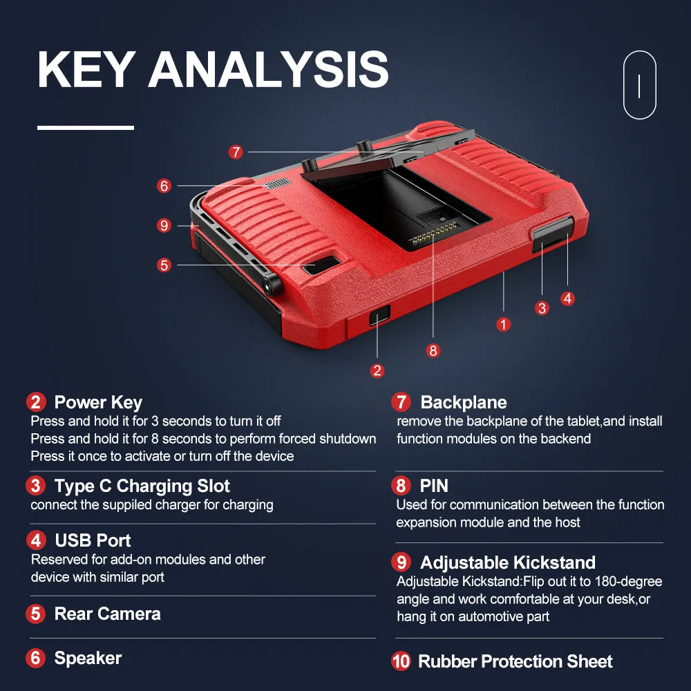 Professional Diagnostic Scanner Ancel DS700 Bi-directional ECU Coding