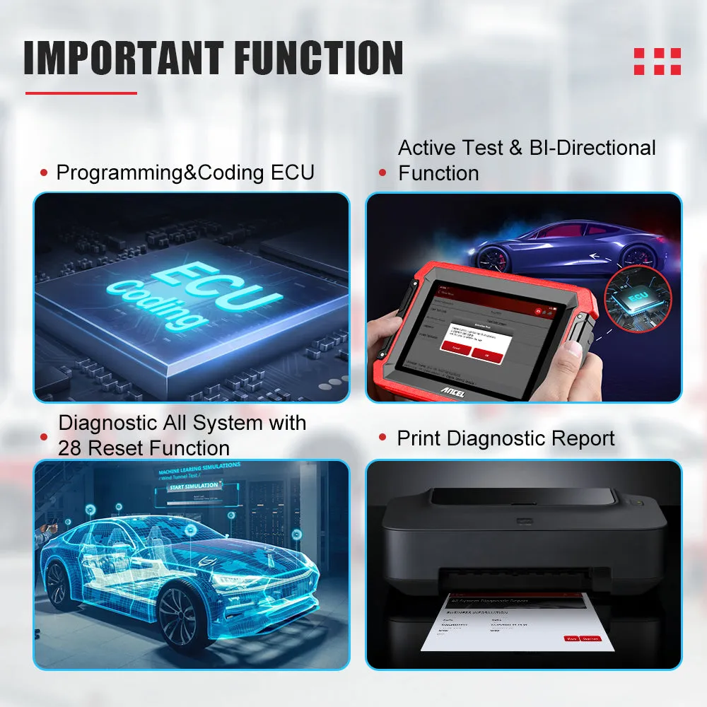 Professional Scan Tool Ancel DS600 Bi-directional ECU Coding 34  Specials