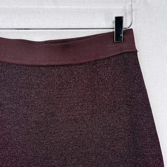 RAG &amp; BONE Marie Skirt Womens Medium Purple Nightshade Metallic Pencil Knit NWT
