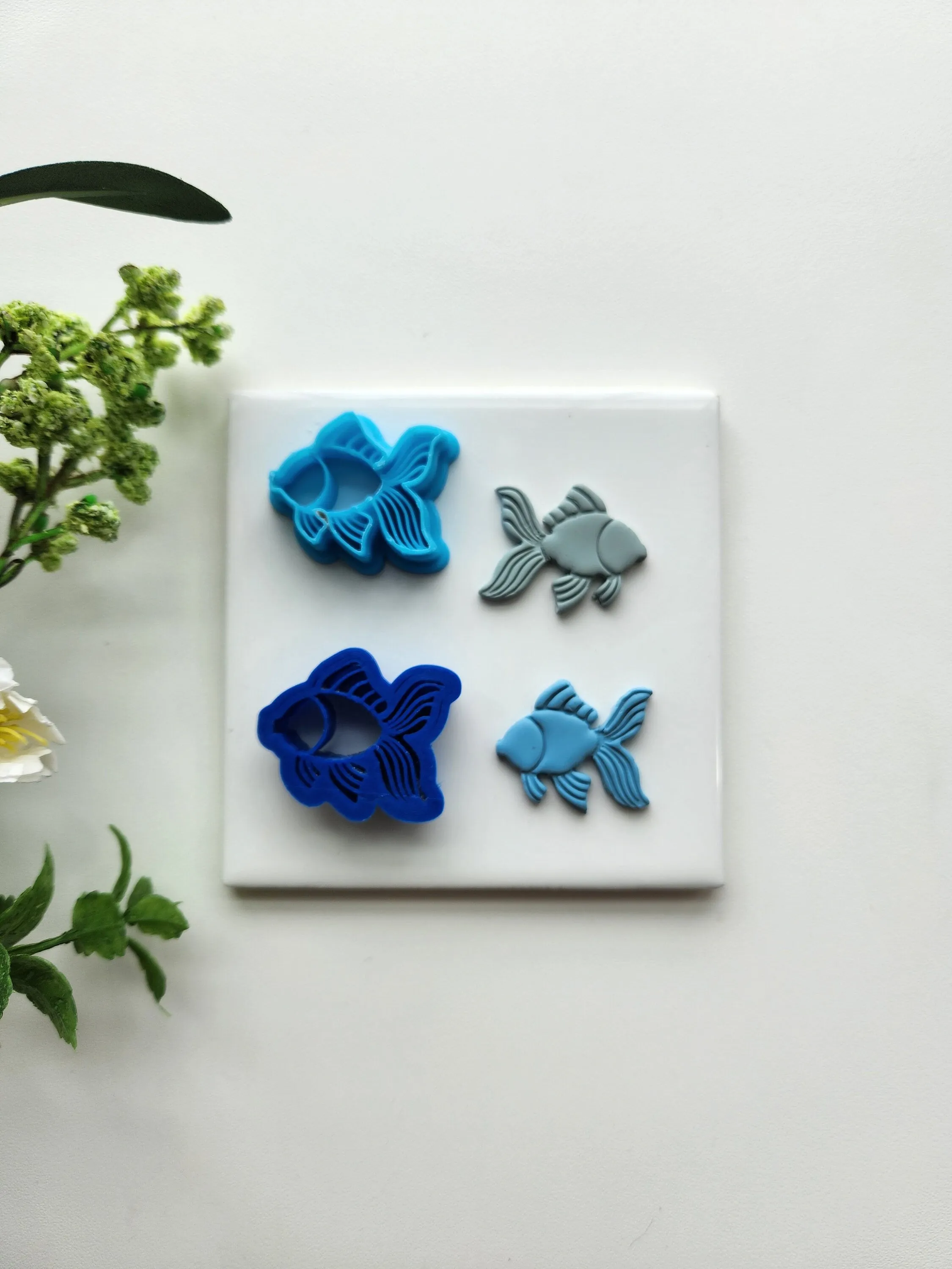 Rainbow Fish Set | Beach Polymer Clay Cutter