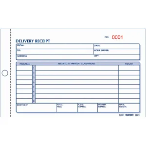 Rediform Carbonless Delivery Receipt Books