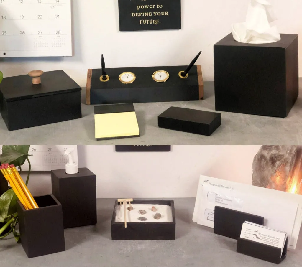 Rich Slate Desk Set