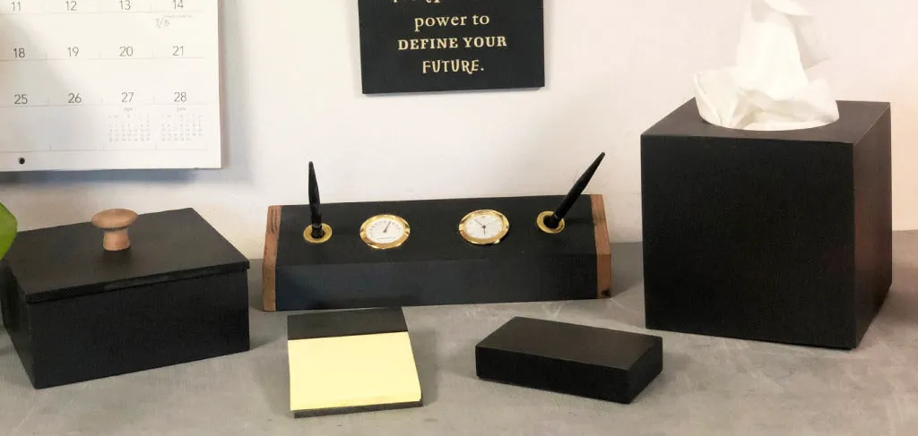 Rich Slate Desk Set