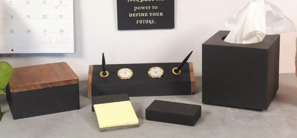 Rich Slate Desk Set