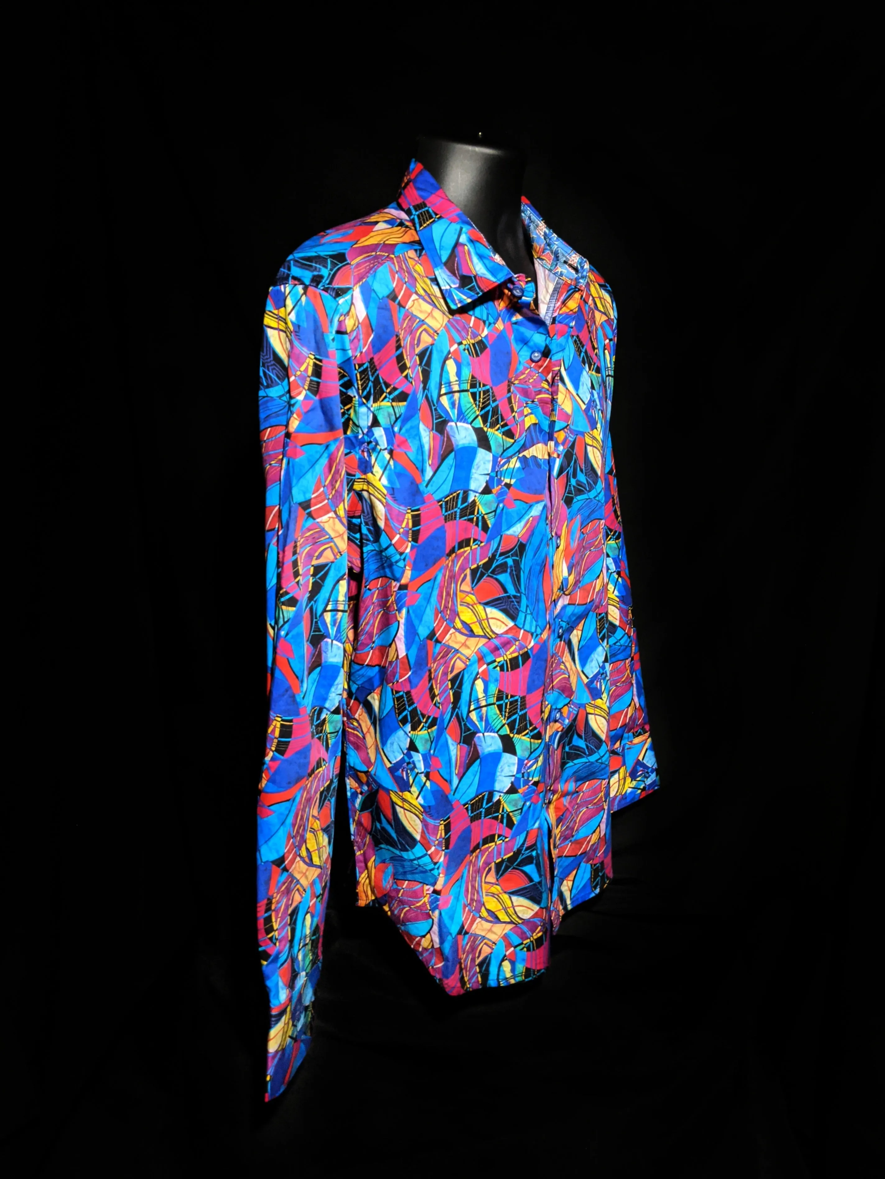 Robert Graham Billings Long Sleeve Colorful Shirt Size 2XL