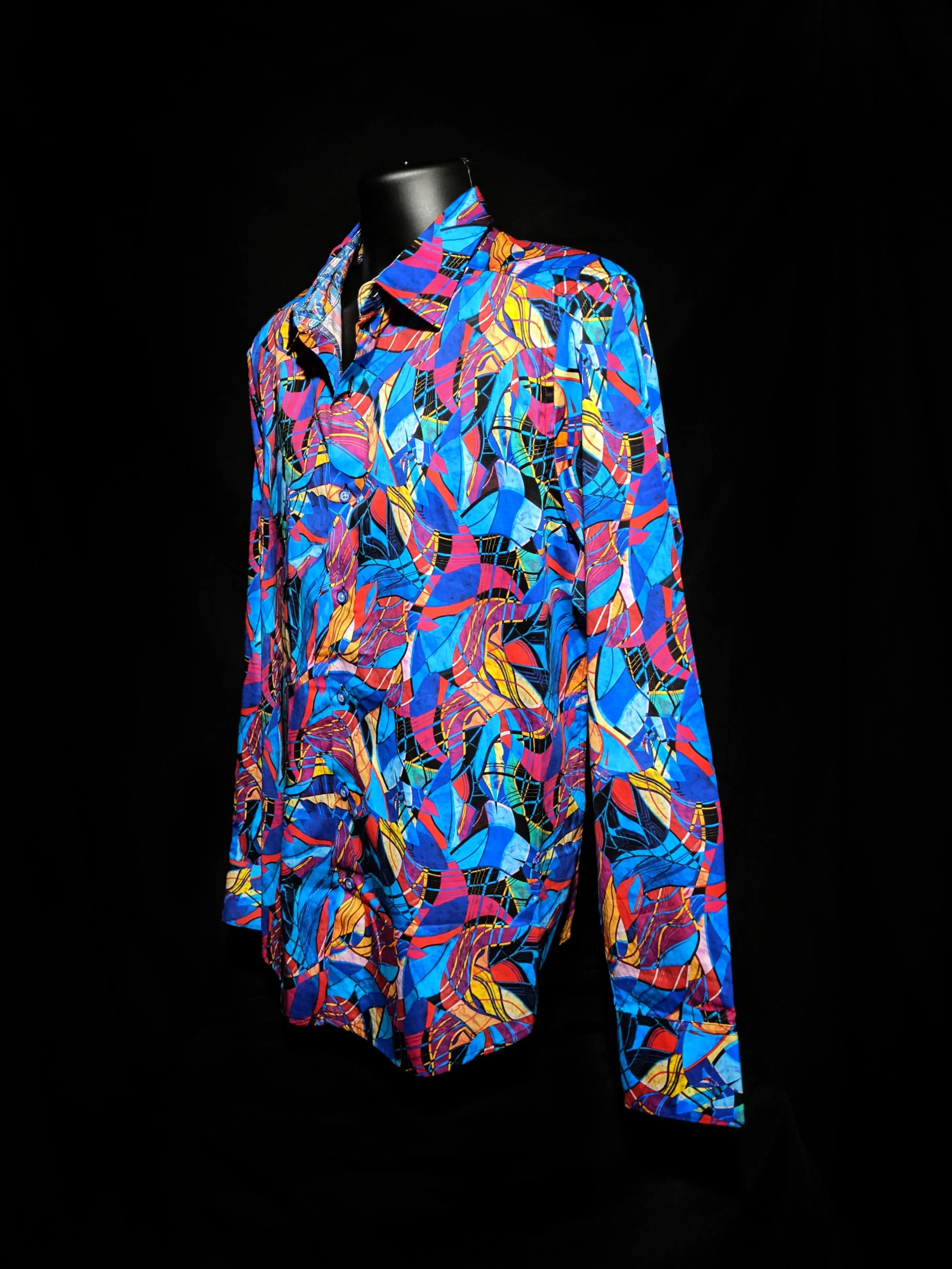 Robert Graham Billings Long Sleeve Colorful Shirt Size 2XL