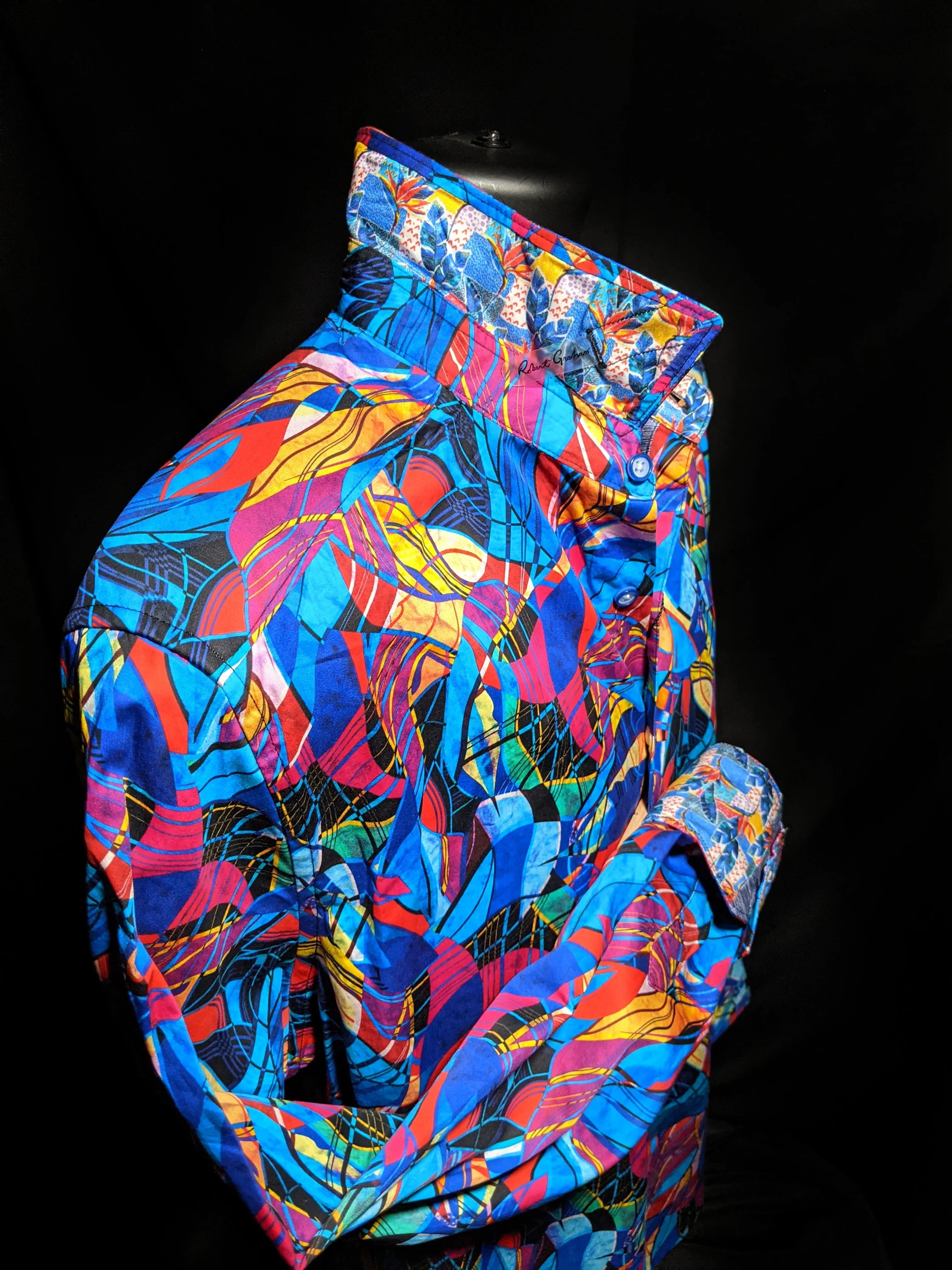 Robert Graham Billings Long Sleeve Colorful Shirt Size 2XL
