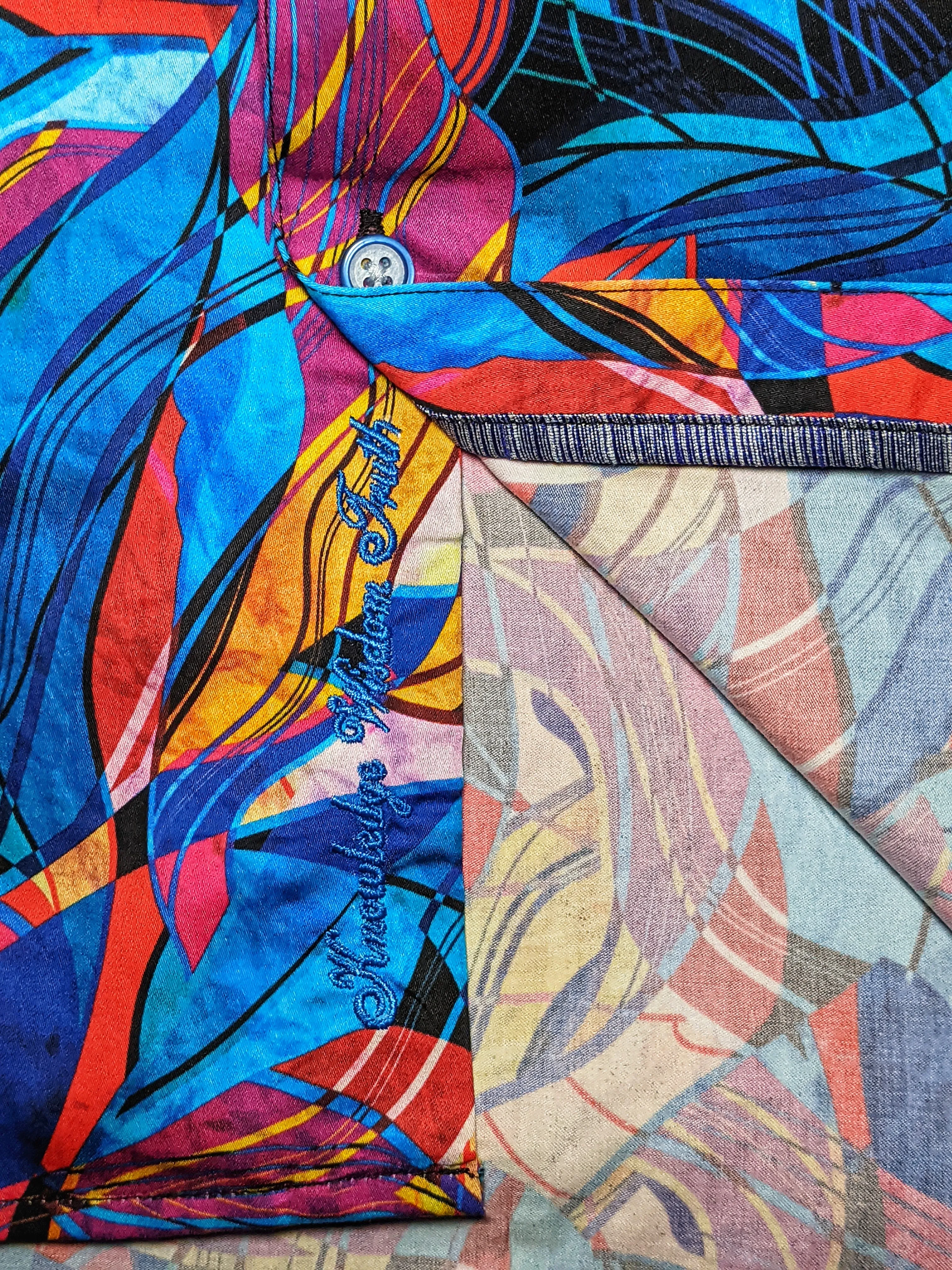 Robert Graham Billings Long Sleeve Colorful Shirt Size 2XL
