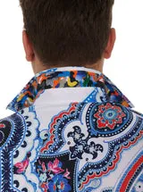 Robert Graham Devil's Treasure Paisley Long Sleeve Shirt Size XXXL