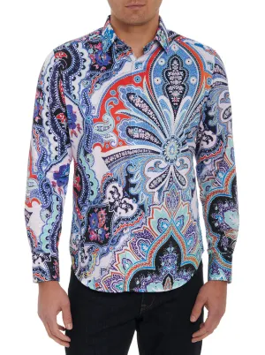 Robert Graham Devil's Treasure Paisley Long Sleeve Shirt Size XXXL