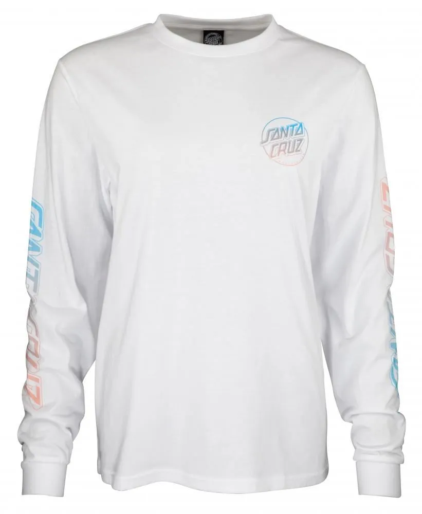 Santa Cruz Womens L/S T-Shirt Void Hand Fade L/S T-Shirt - White