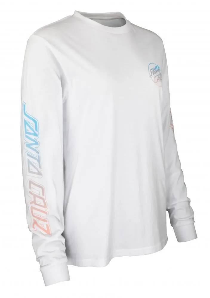 Santa Cruz Womens L/S T-Shirt Void Hand Fade L/S T-Shirt - White