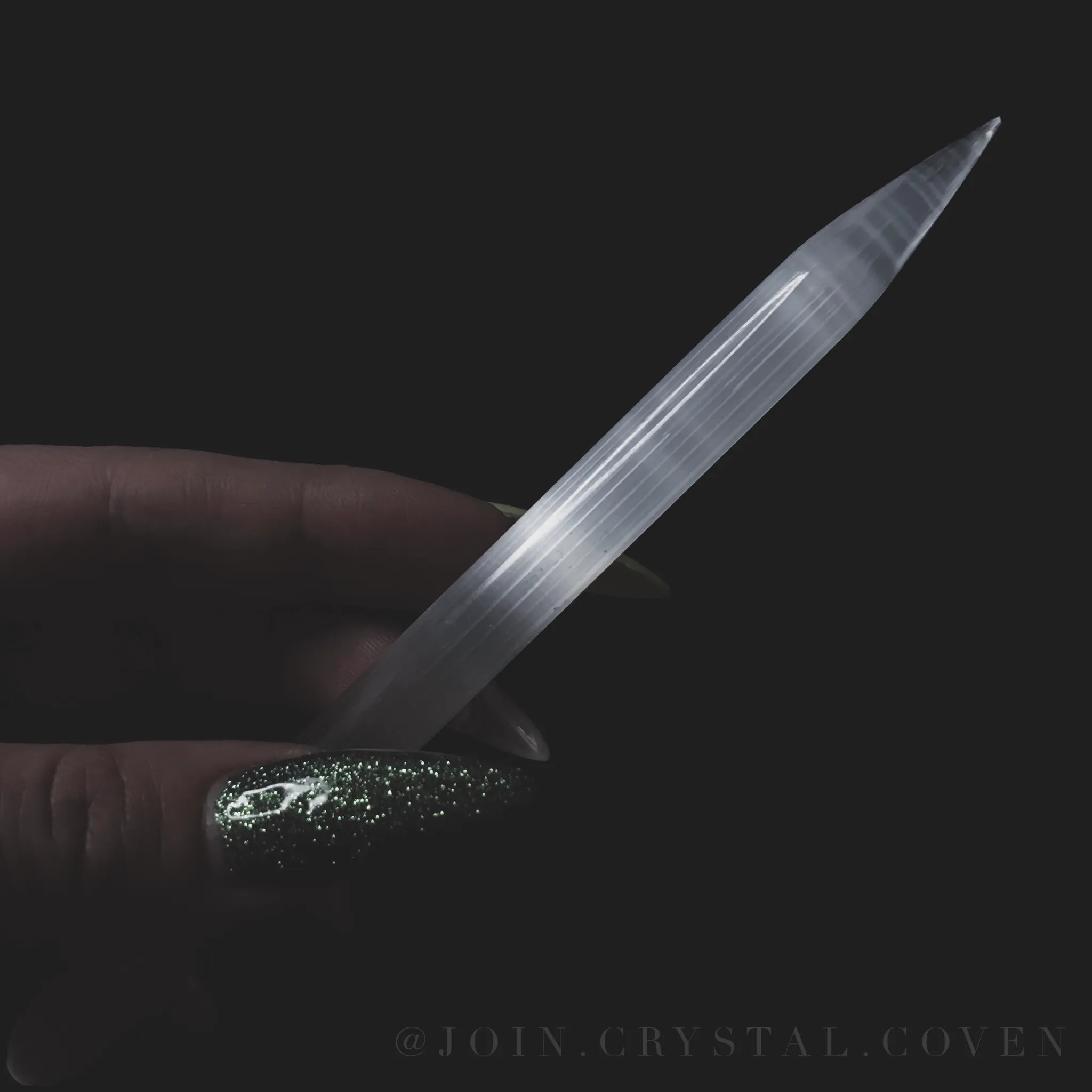 Selenite Pencil Wand